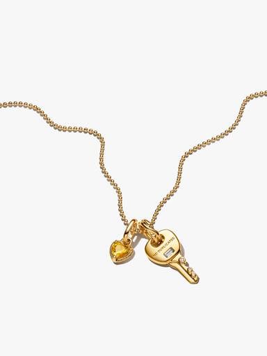 Ensemble de collier Cœur et clé