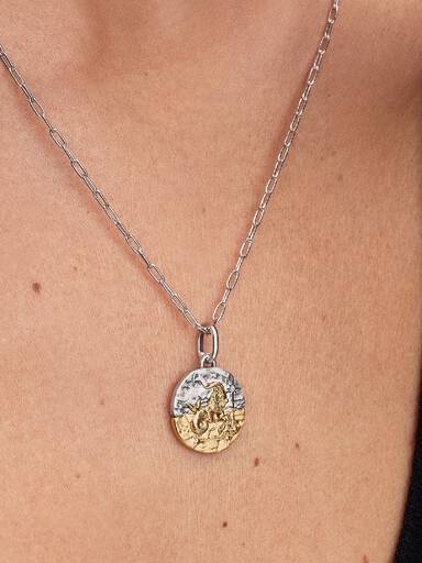 Capricorn Zodiac Medallion Charm