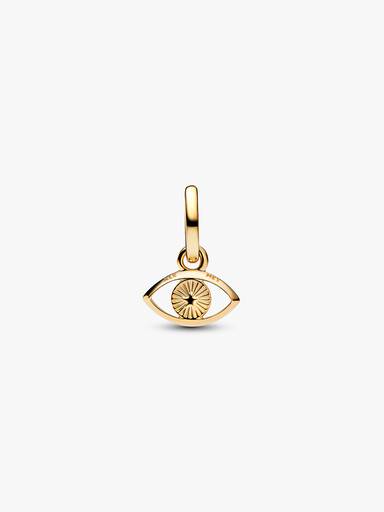 Mini charm-pendentif Mauvais œil bleu