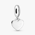 Coeur argent pendant avec zircone cubique claire Coeur argent pendant avec zircone cubique claire