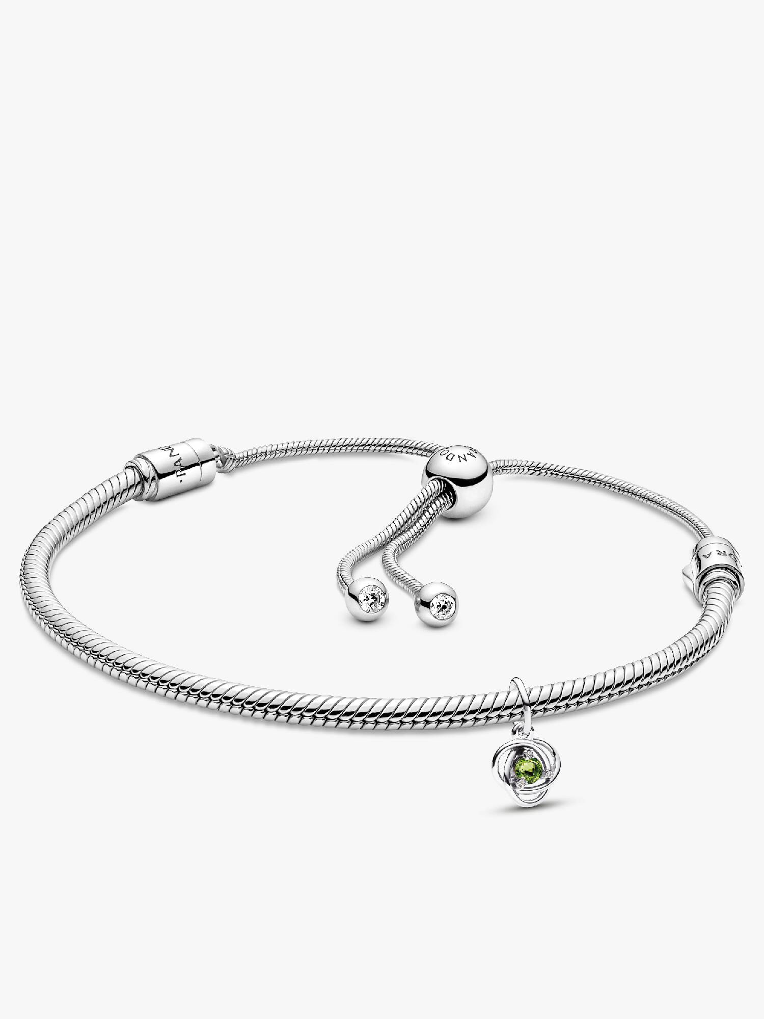 Bracelets avec charm-pendentif Cercle éternel d'août