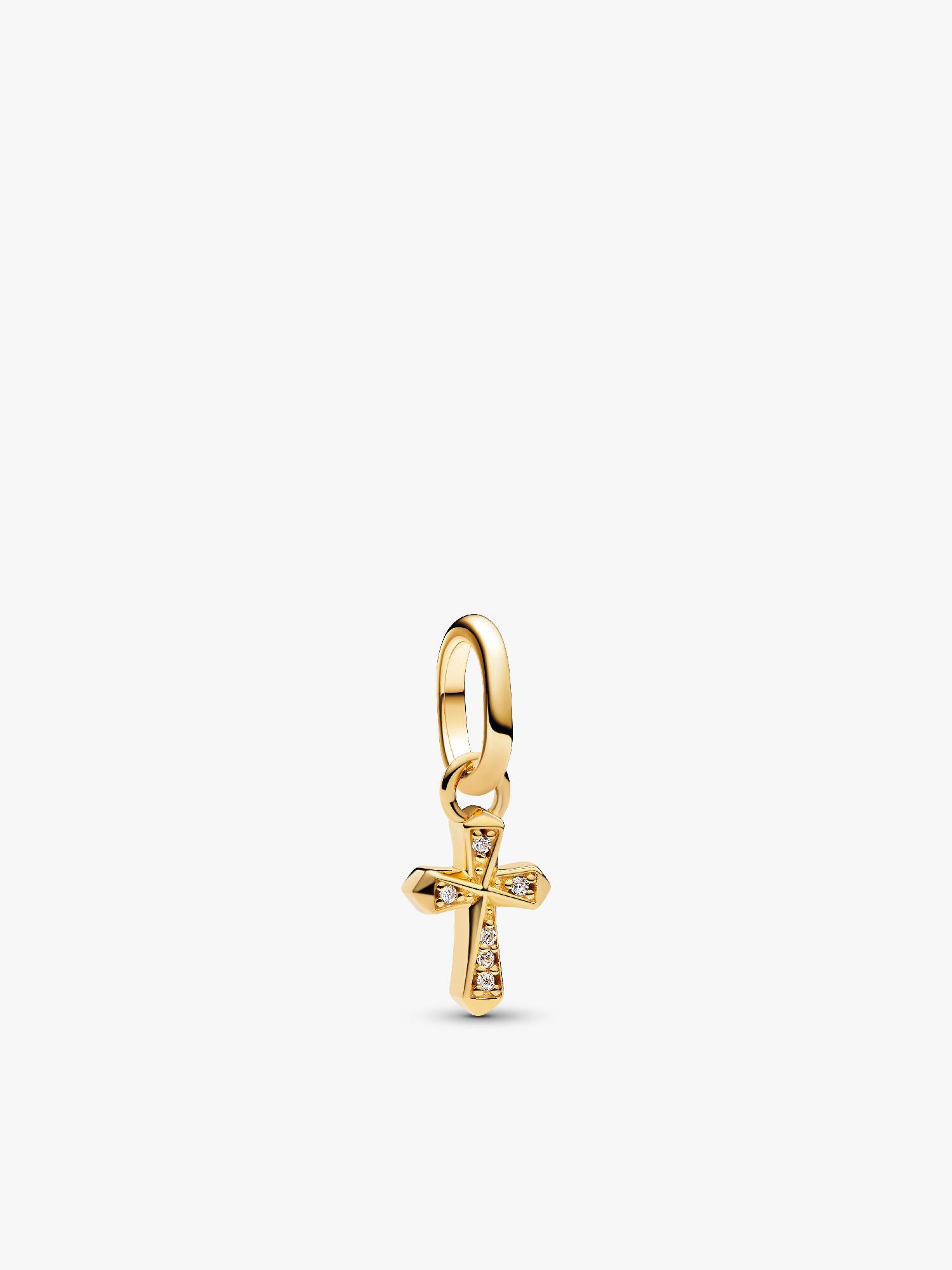 Sparkling Cross Mini Dangle Charm
