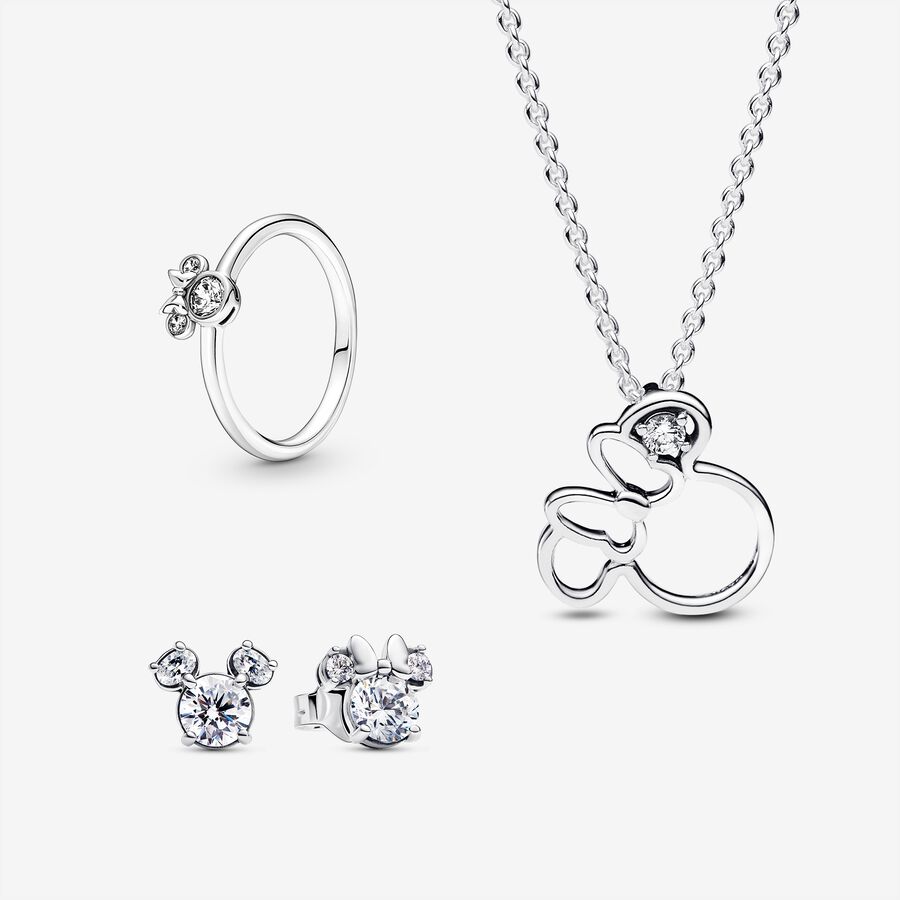 Disney Mickey Mouse et Minnie Mouse Ensemble de bijoux étincelants image number 0
