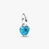 Turquoise-coloured Heart Mini Dangle Charm Turquoise-coloured Heart Mini Dangle Charm