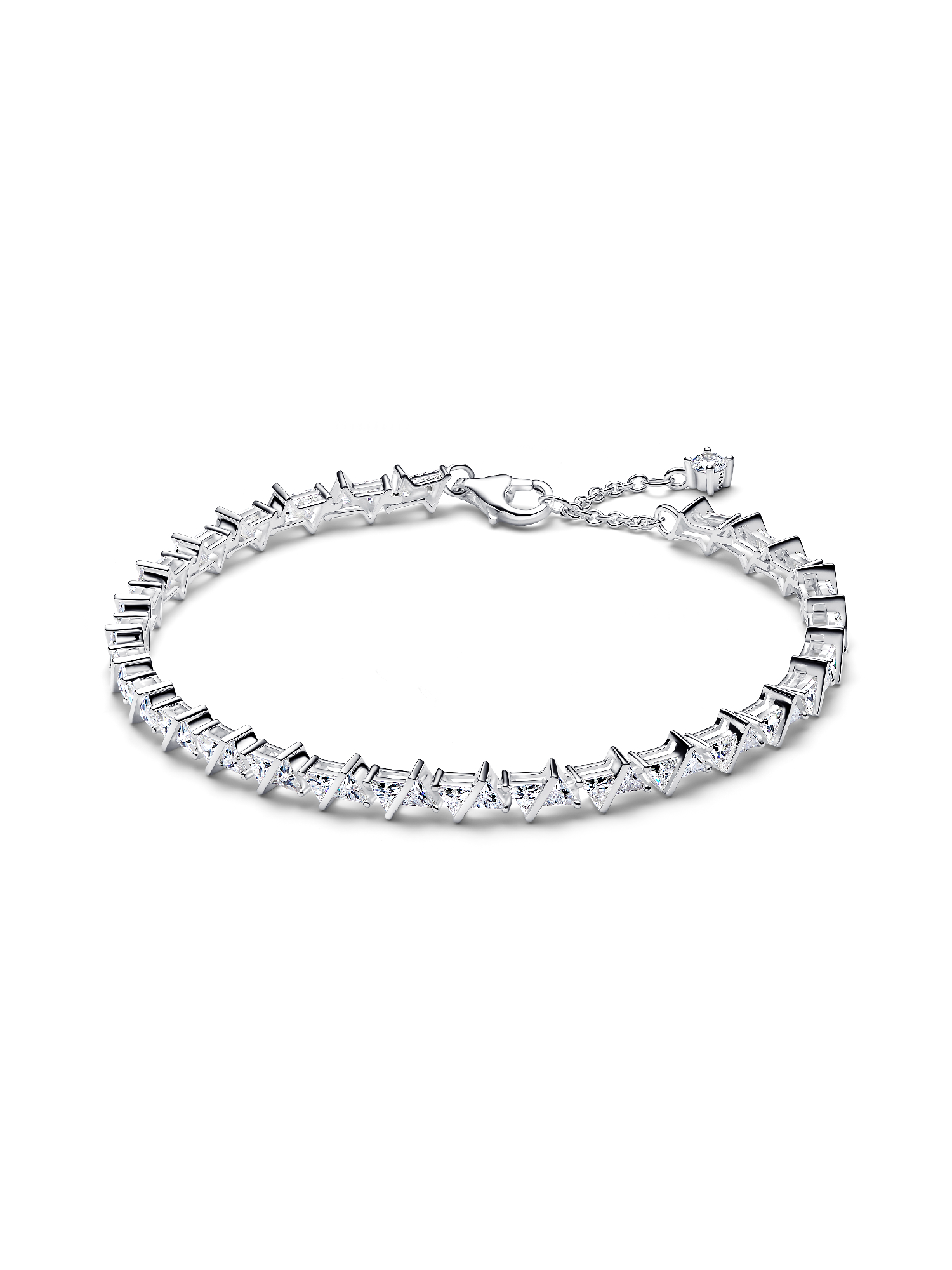 Sparkling Triangle Tennis Bracelet