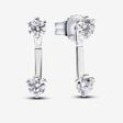 Pandora Nova Lab-grown Diamond Stud Drop Jacket Earrings 1.00 carat tw Sterling Silver