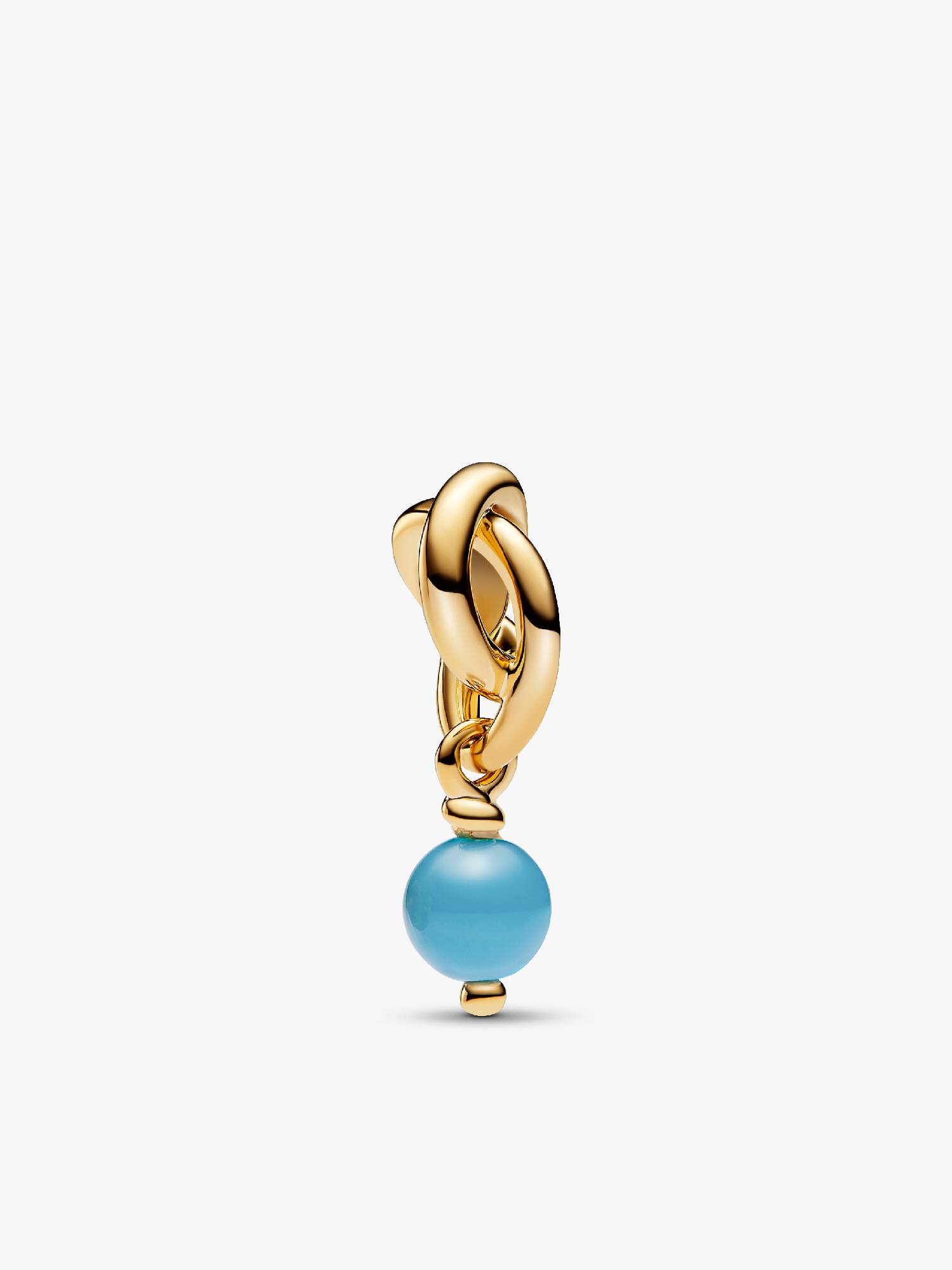 Charm-pendentif Cercle éternel bleu turquoise de décembre