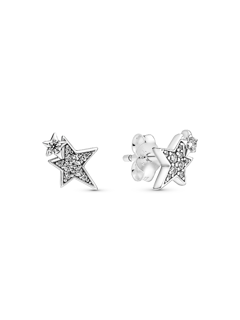 Clous d’oreille Étoile scintillante asymétrique