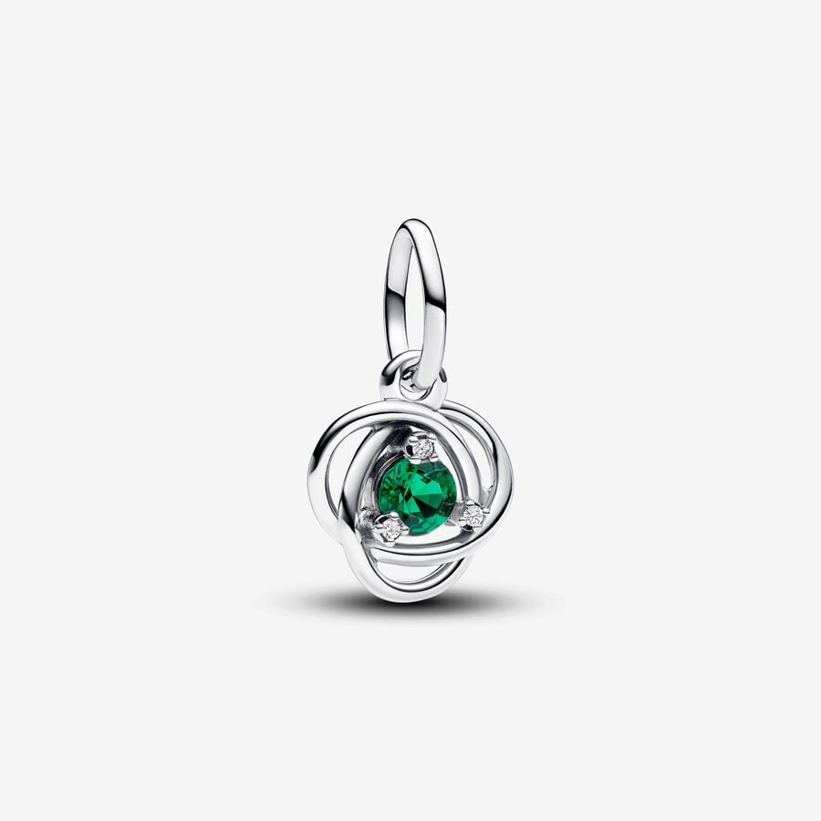 Mai Charm-pendentif Cercle éternel vert royal image number 0