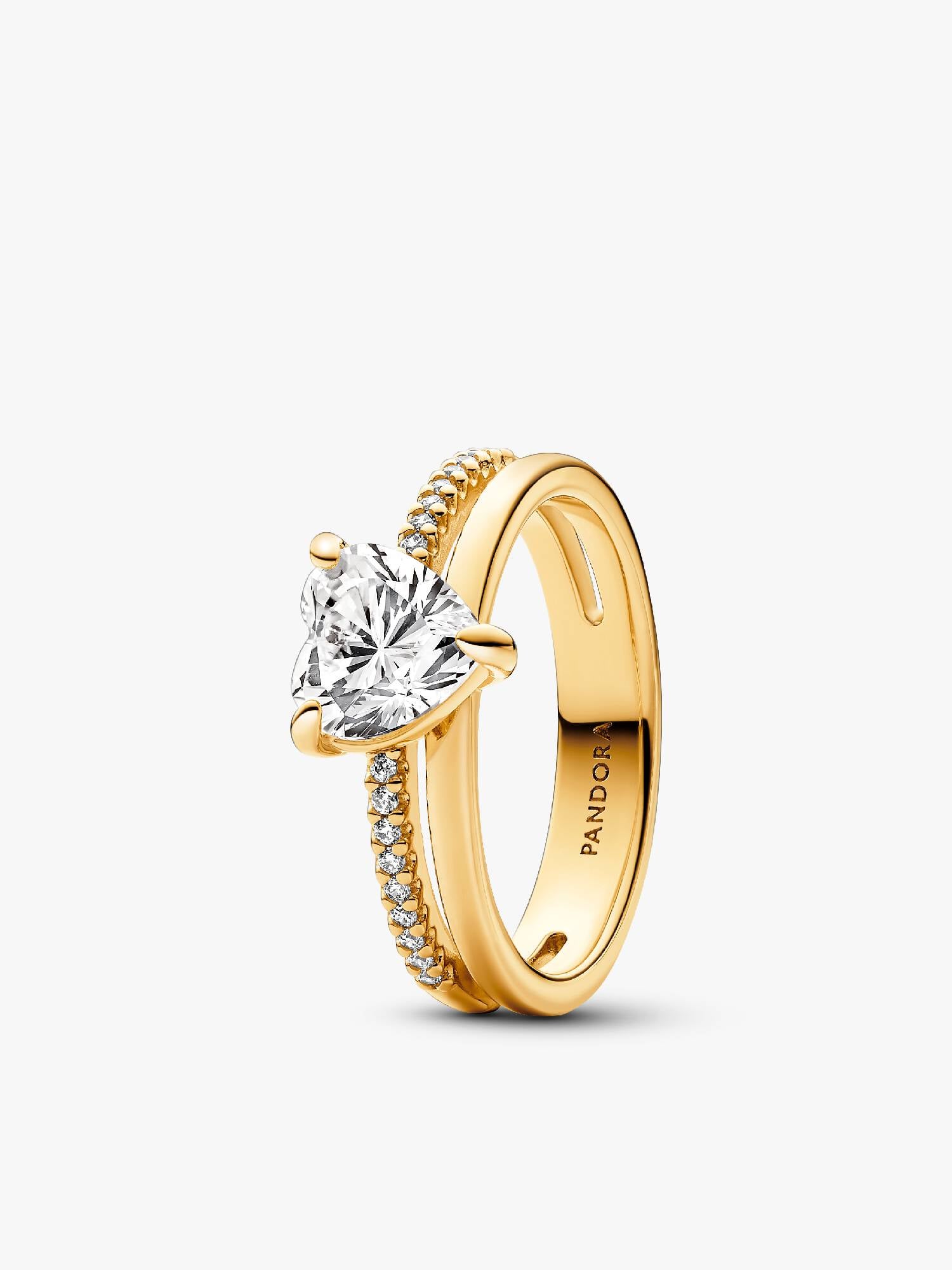 Bague Cœur à double anneau