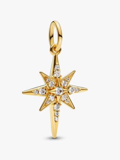 Sparkling North Star Dangle Charm