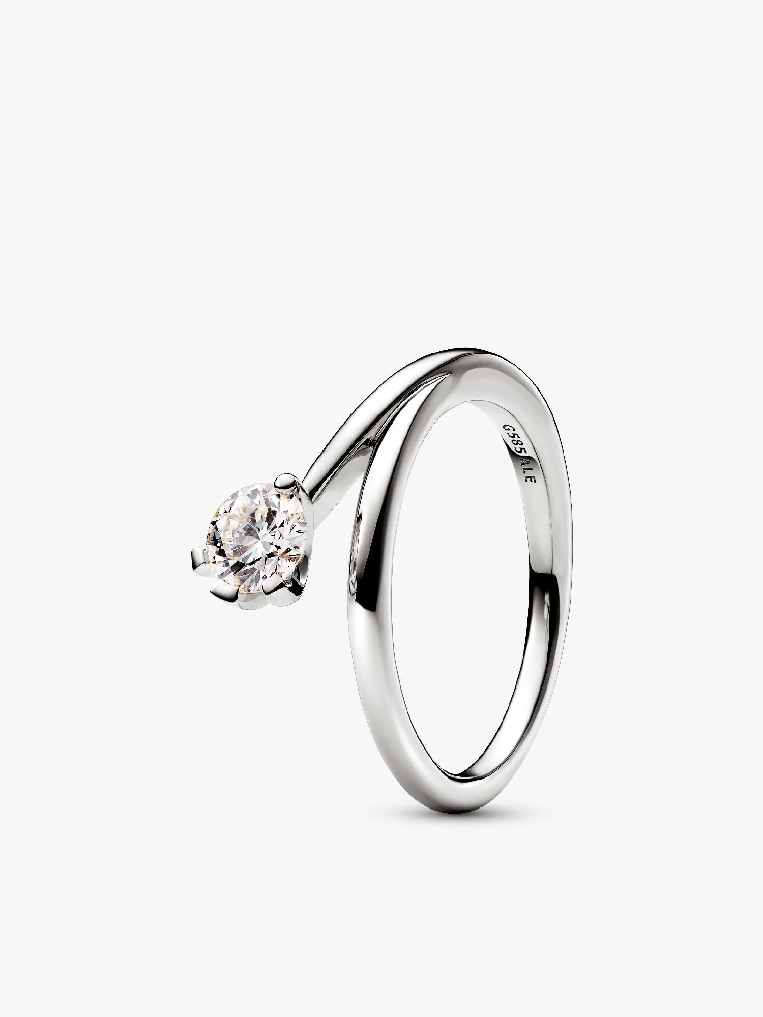 FINAL SALE - Pandora Nova Lab-Grown Diamond Asymmetric Ring
