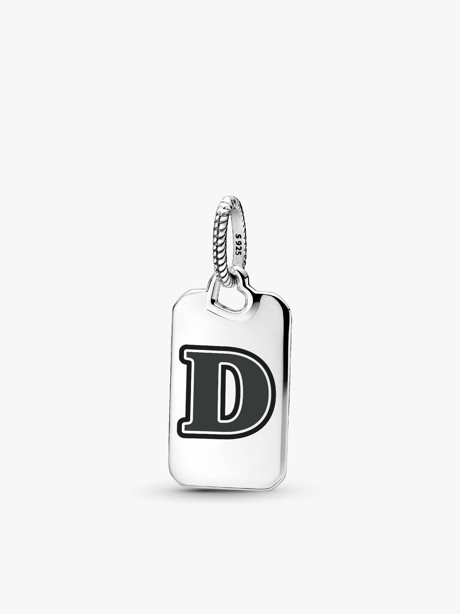 Letter D Rectangle Pendant