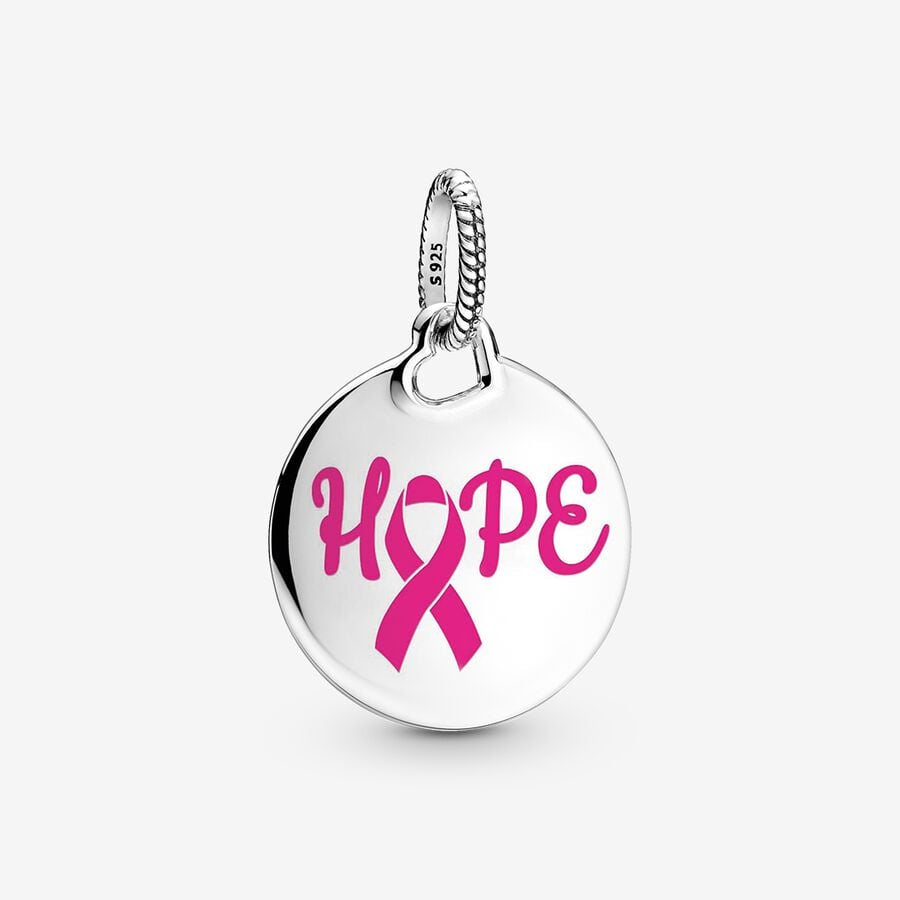 Hope Pink Ribbon Pendant image number 0