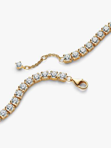 Bracelet tennis Halo scintillant