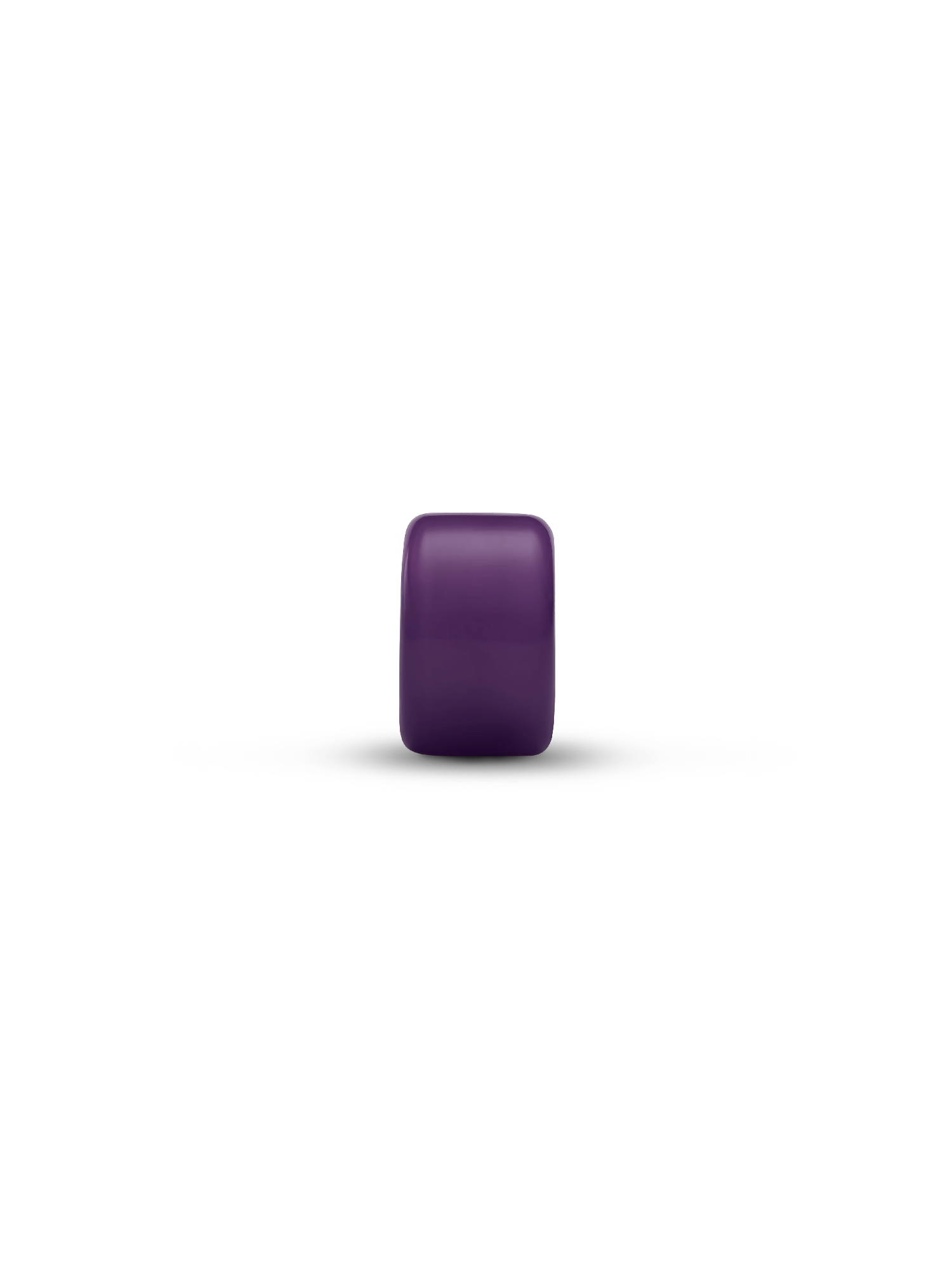 Mini charm en verre de Murano mauve