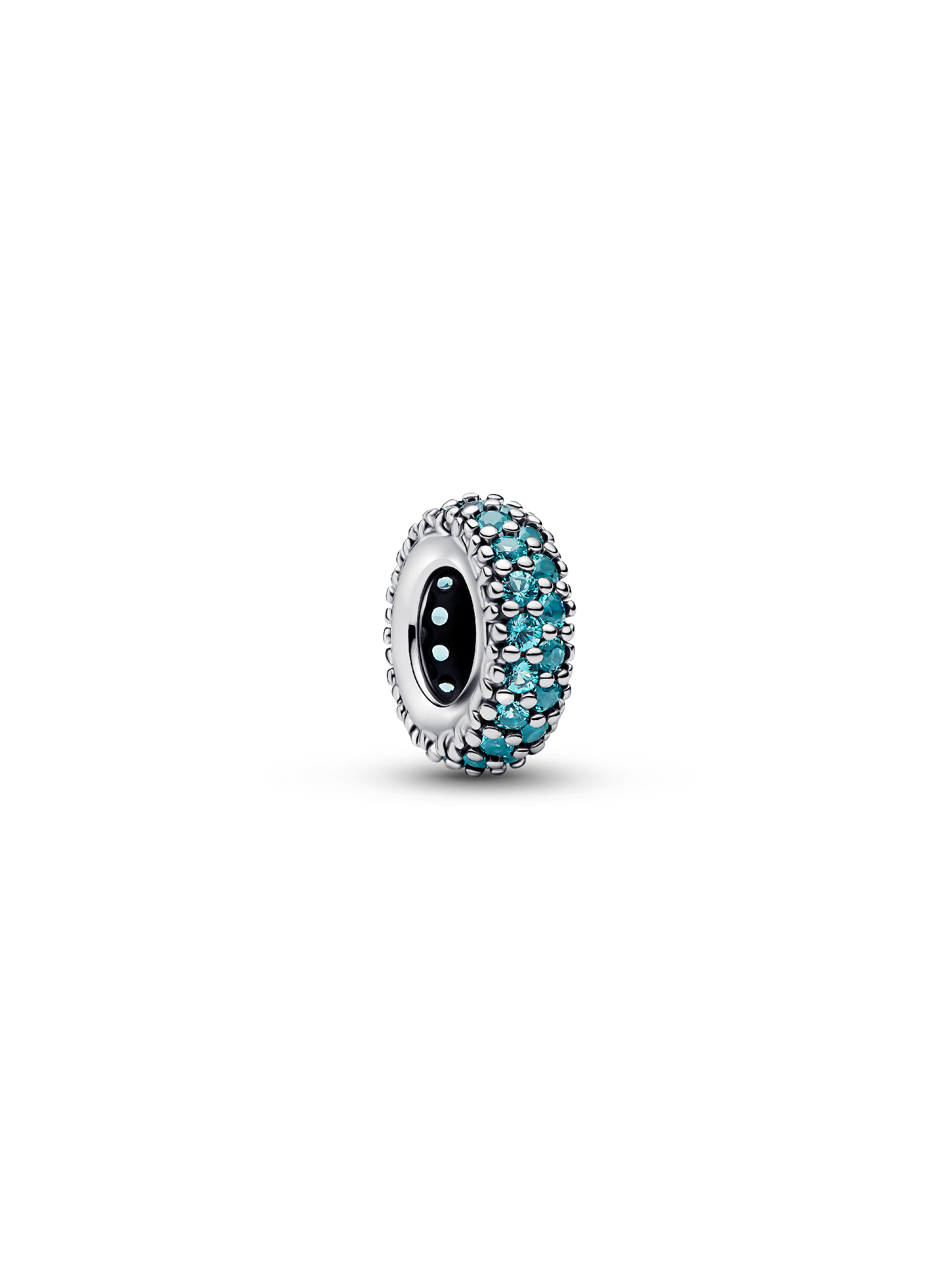 Ice Blue Stone Spacer Charm