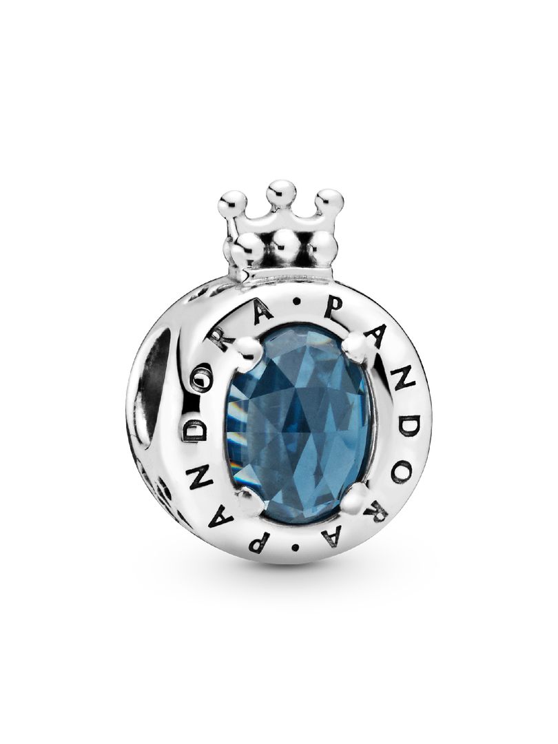 Blue Sparkling Crown O Charm
