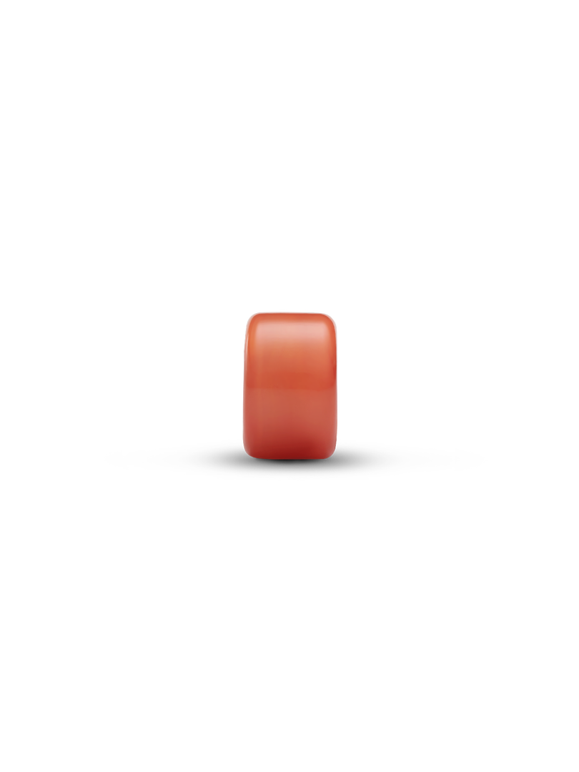 Mini charm en verre de Murano orange