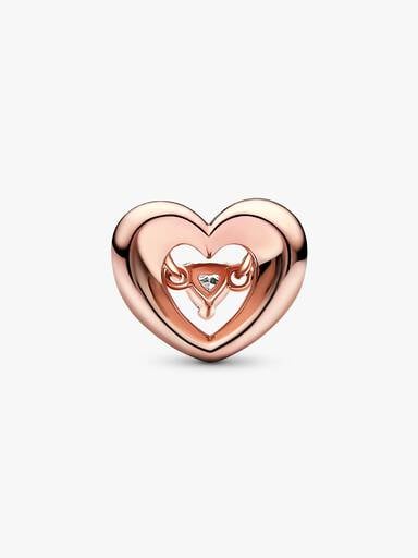 FINAL SALE - Radiant Heart & Floating Stone Charm