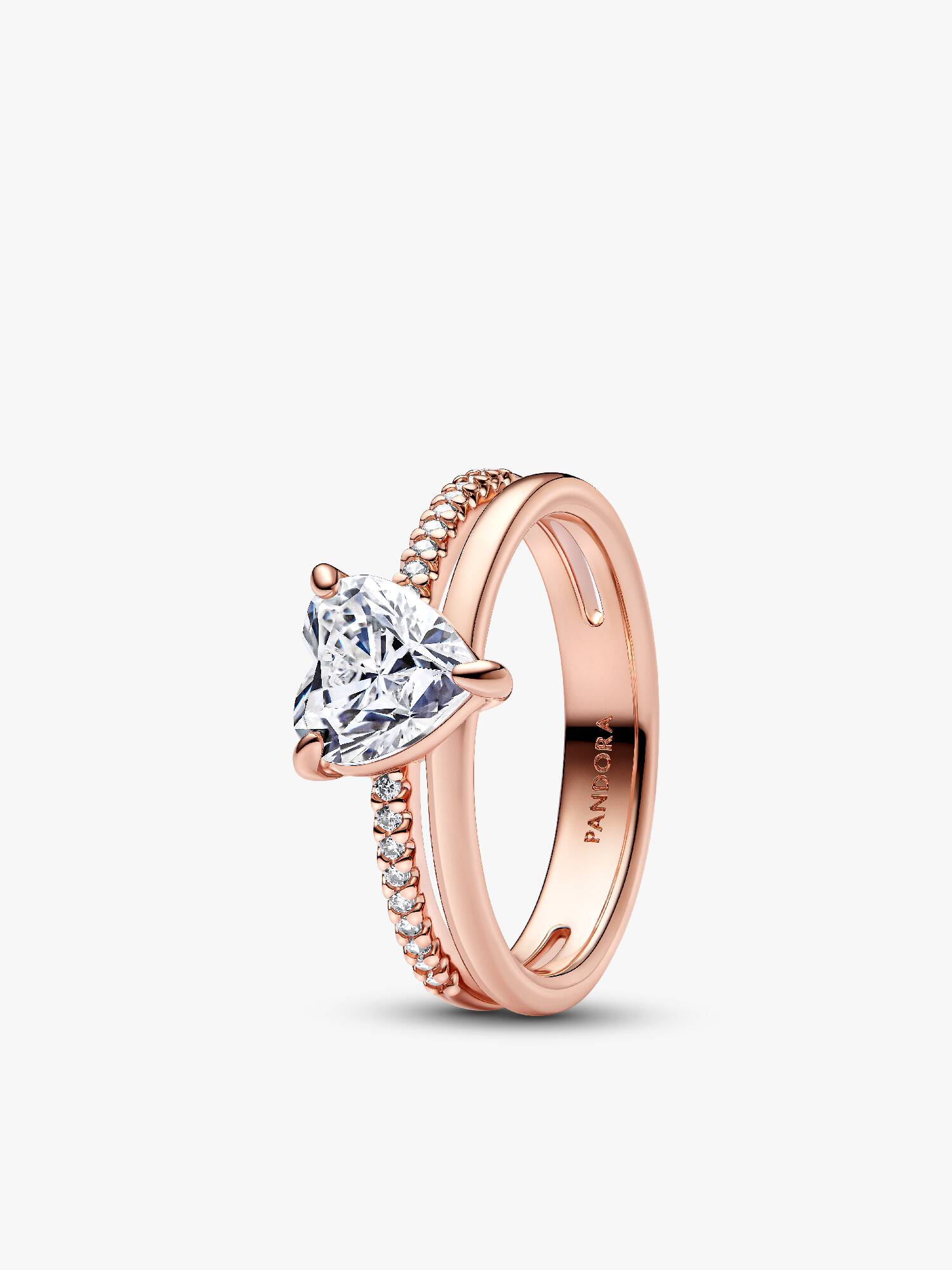 Bague Cœur à double anneau