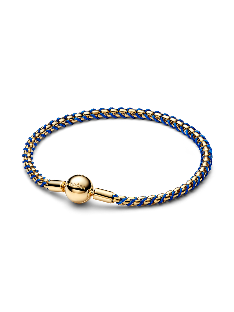 Blue Cord Box Chain Bracelet