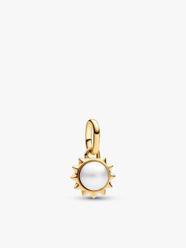 Sun & Swallow Medallion Pendant Necklace
