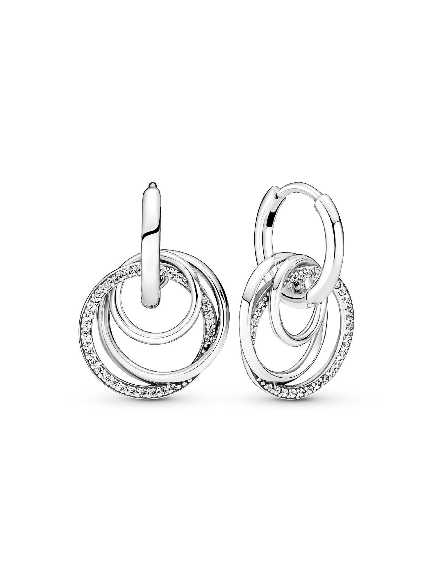 Family Always Encircled Hoop Earrings
