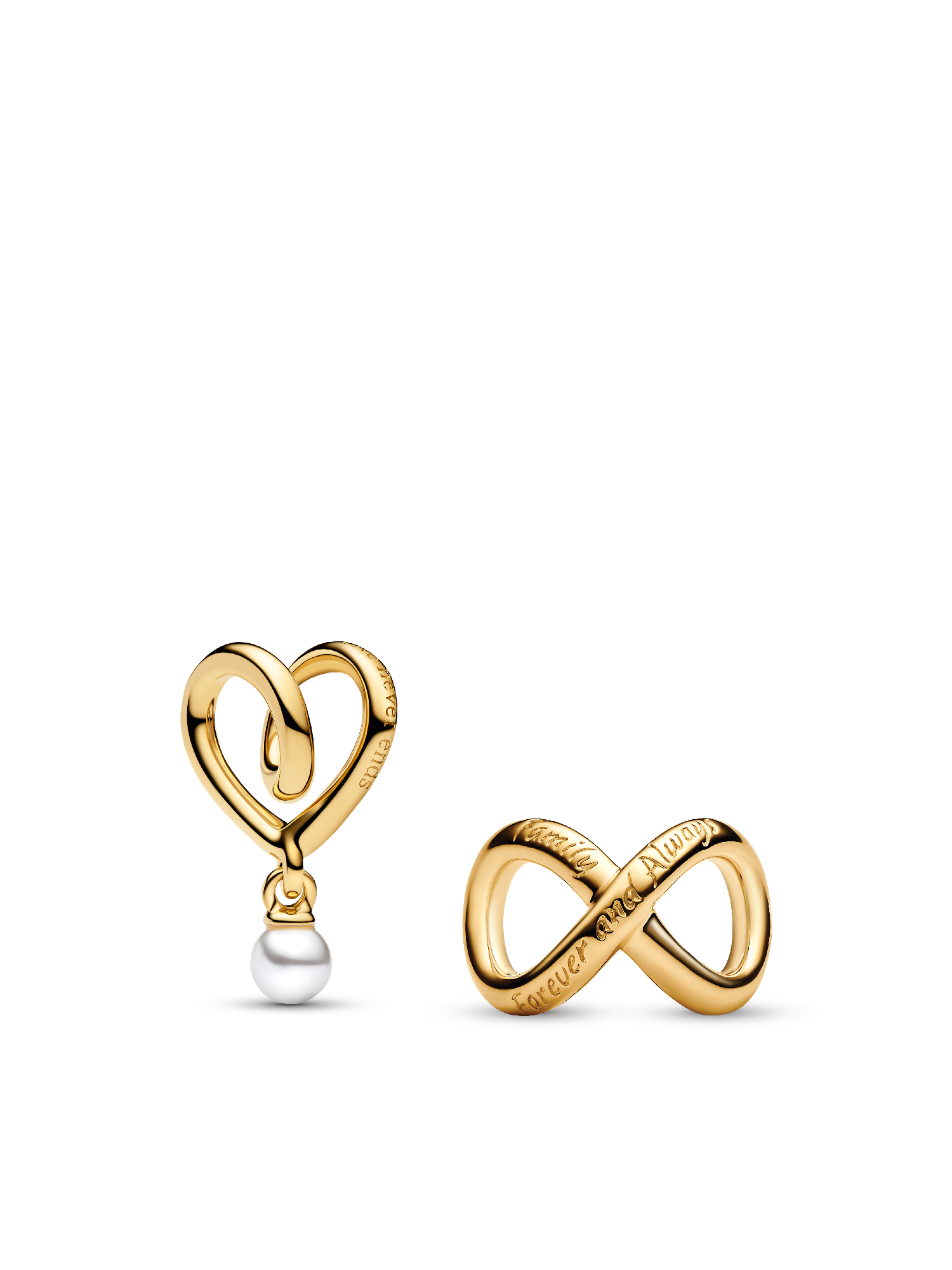 Forever and Always Family Charm Duo