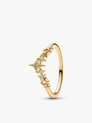 Tiara Two-Tone Friendship Ring Set