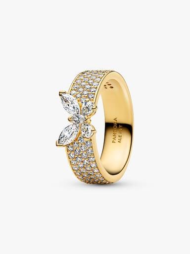 Bague audacieuse Papillon scintillant