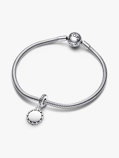 Charm-pendentif à graver Cœurs et disque