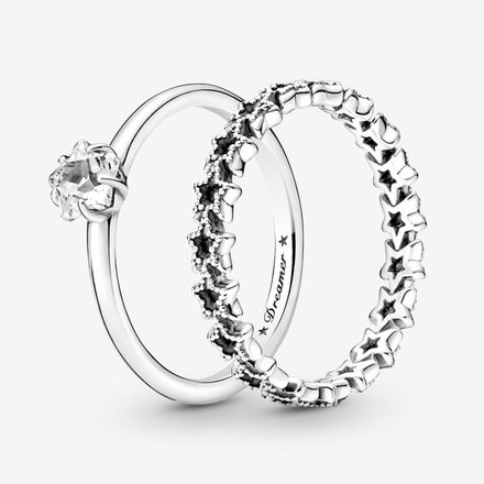 Pandora Moments Snowflake Charm Key Ring Set NAMPS0361