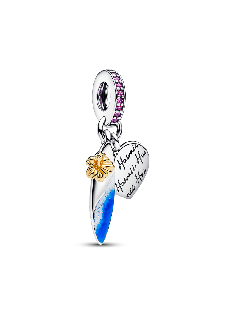 Surf Board Double Dangle Charm