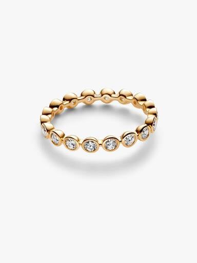 Bague éternité avec diamants créés en laboratoire en serti clos Pandora Era