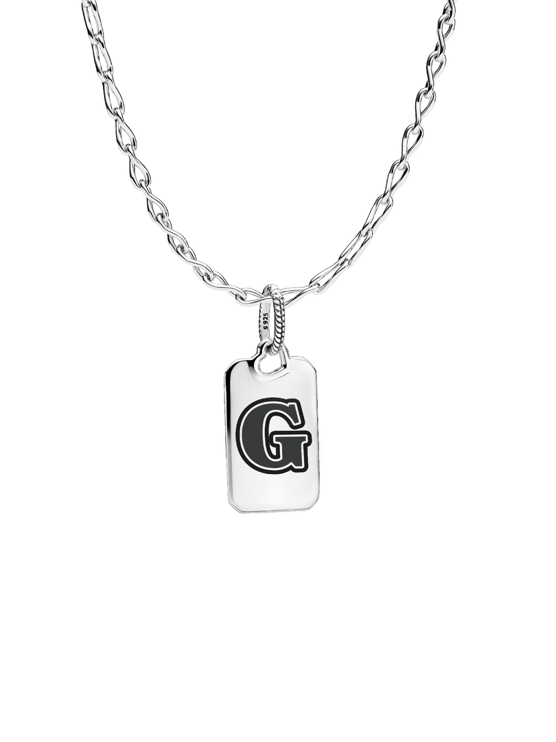 Letter G Rectangle Pendant