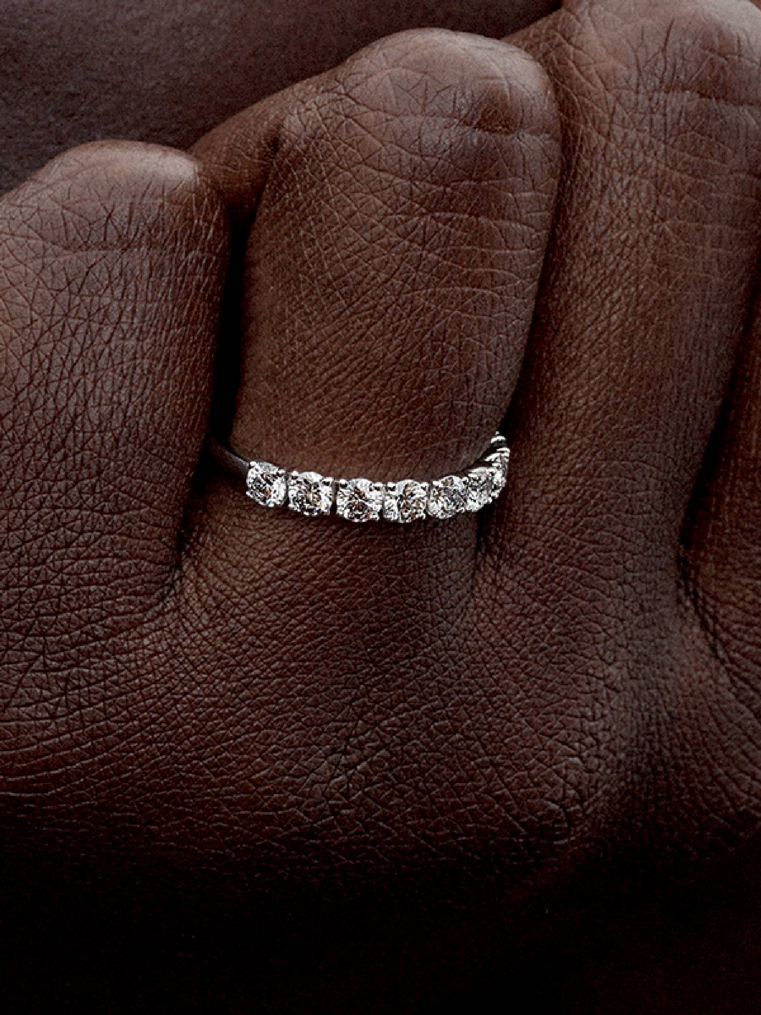 Bague à diamants cultivés en laboratoire demi éternité Pandora Era