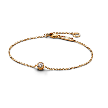 Pandora Era Lab-grown Diamond Bezel Chain Bracelet 0.15 carat tw 14k Gold