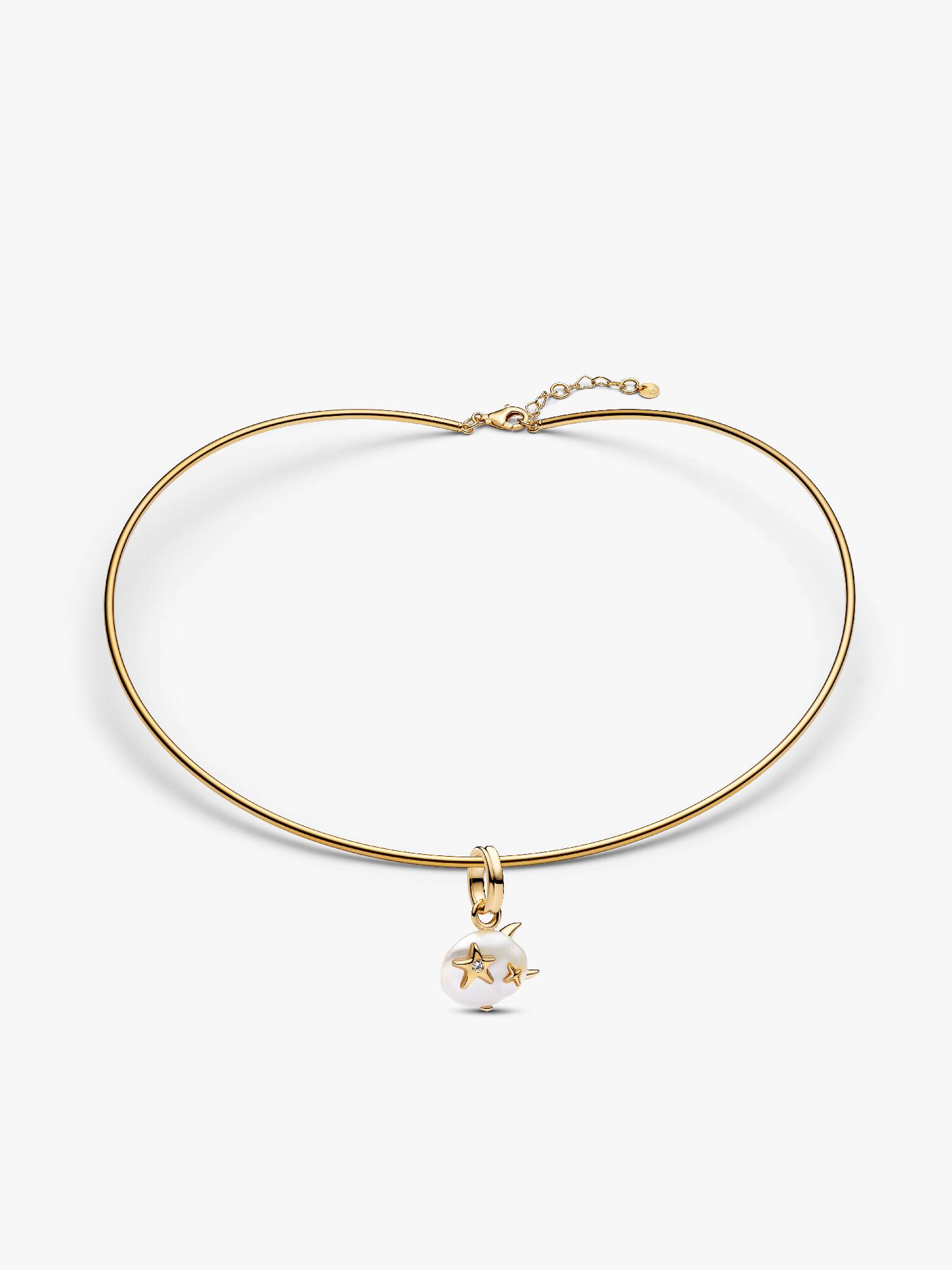 Collier ras-de-cou avec perle baroque Nuage