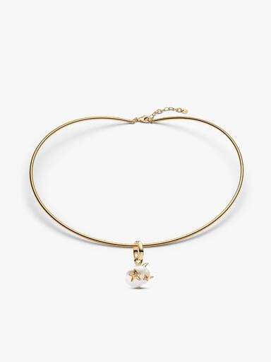 Collier ras-de-cou avec perle baroque Nuage