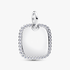 Pendentif étiquette carrée à graver Pendentif étiquette carrée à graver