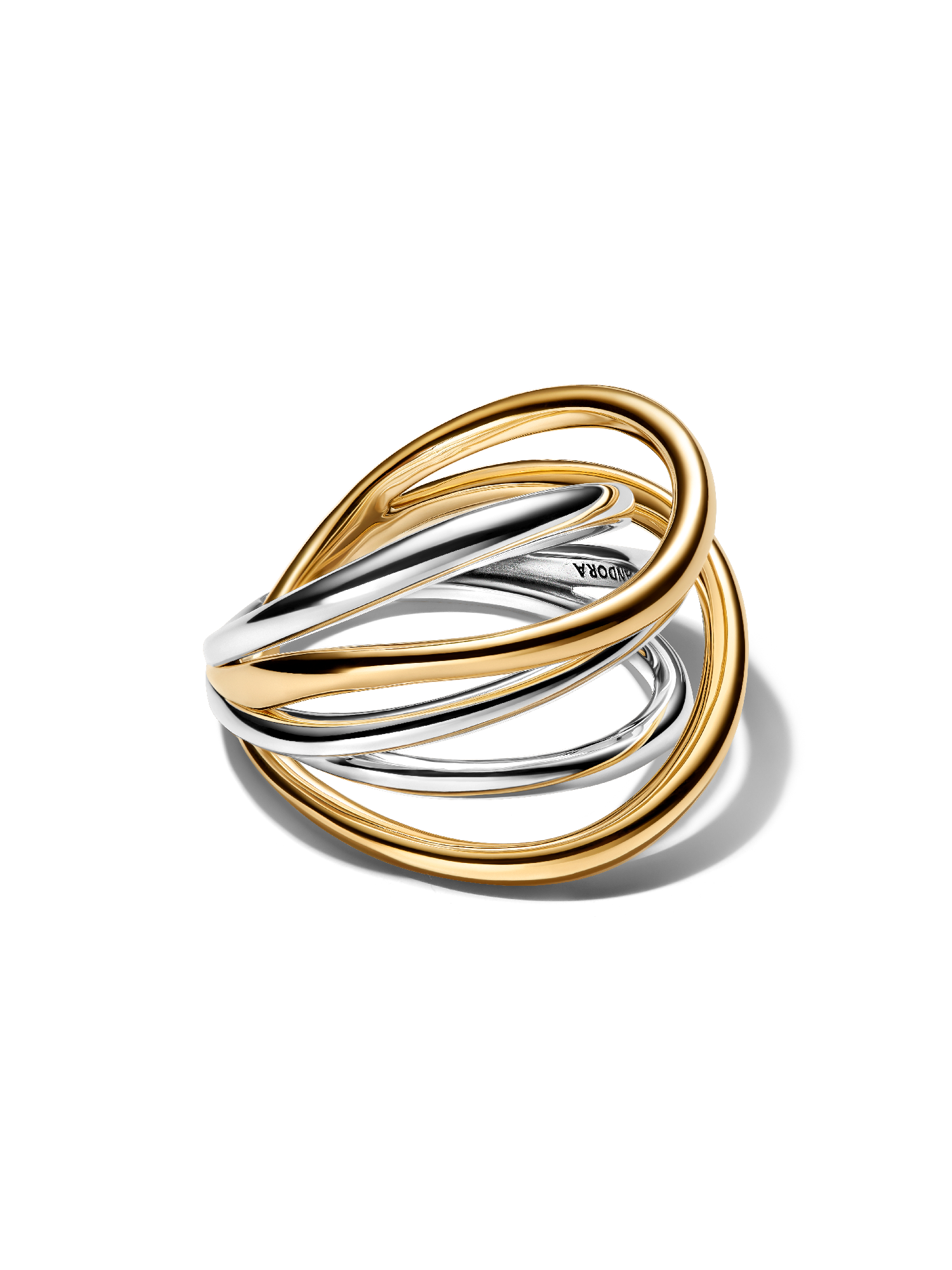 Two-Tone Entwined Band Ring