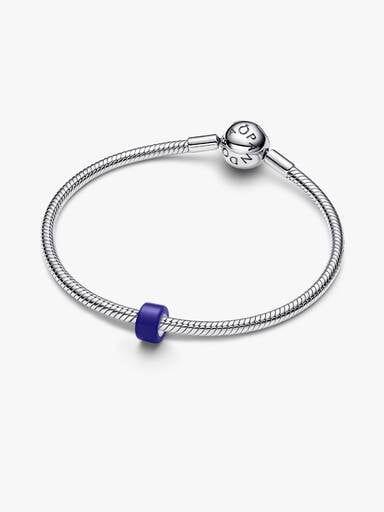 Mini charm en verre de Murano bleu