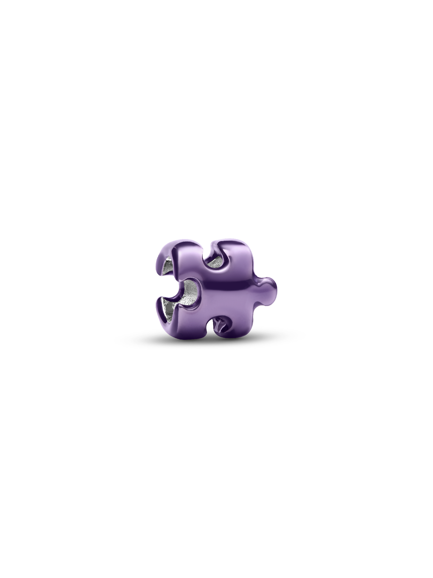 Mini charm Pièce de casse-tête mauve