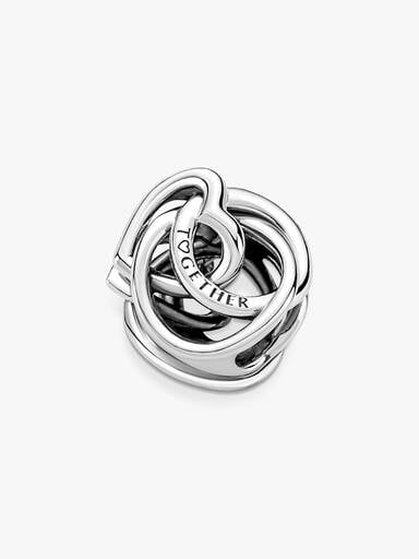 Family Always Encircled Heart Charm
