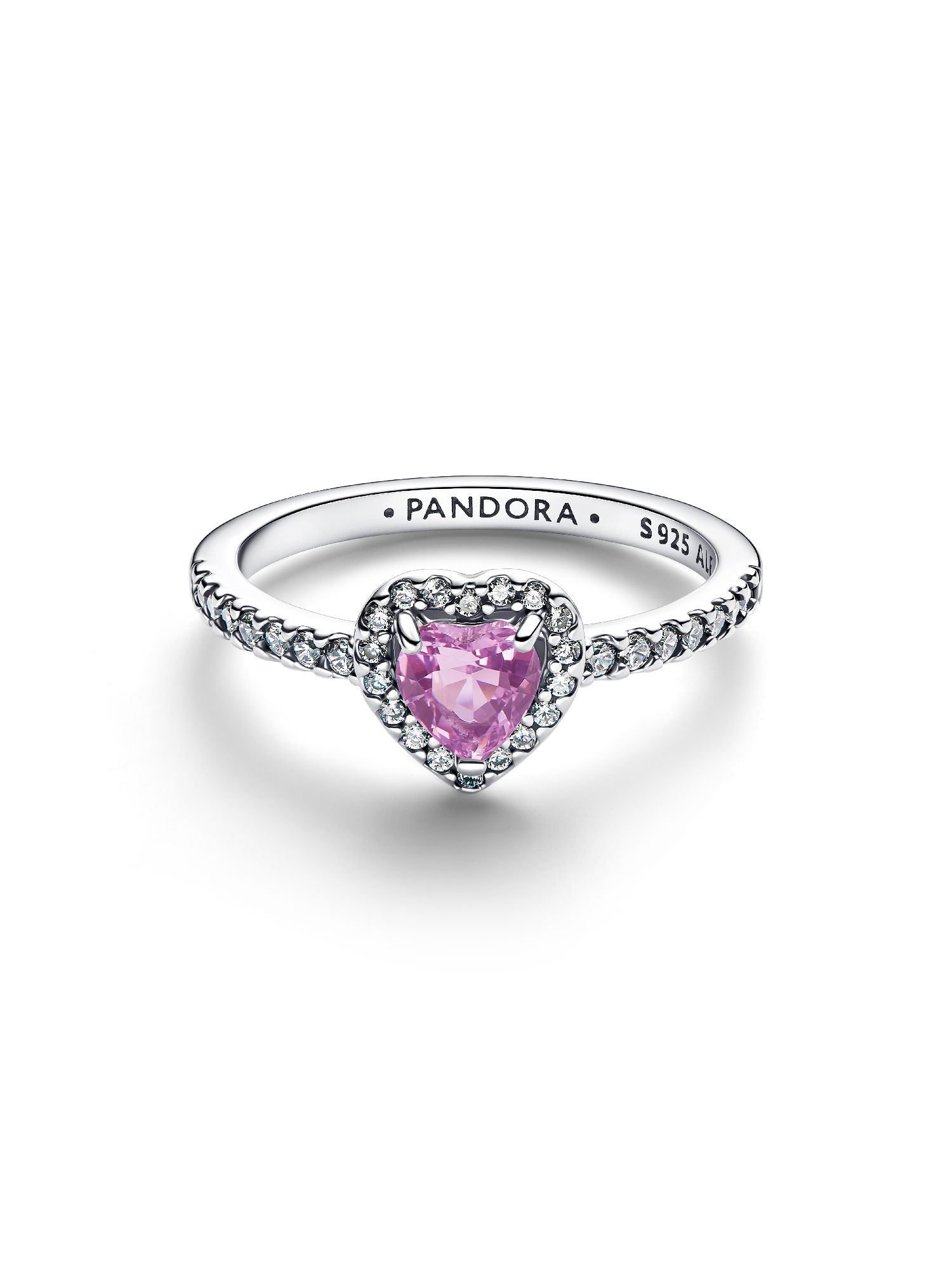 Elevated Light Purple Heart Ring