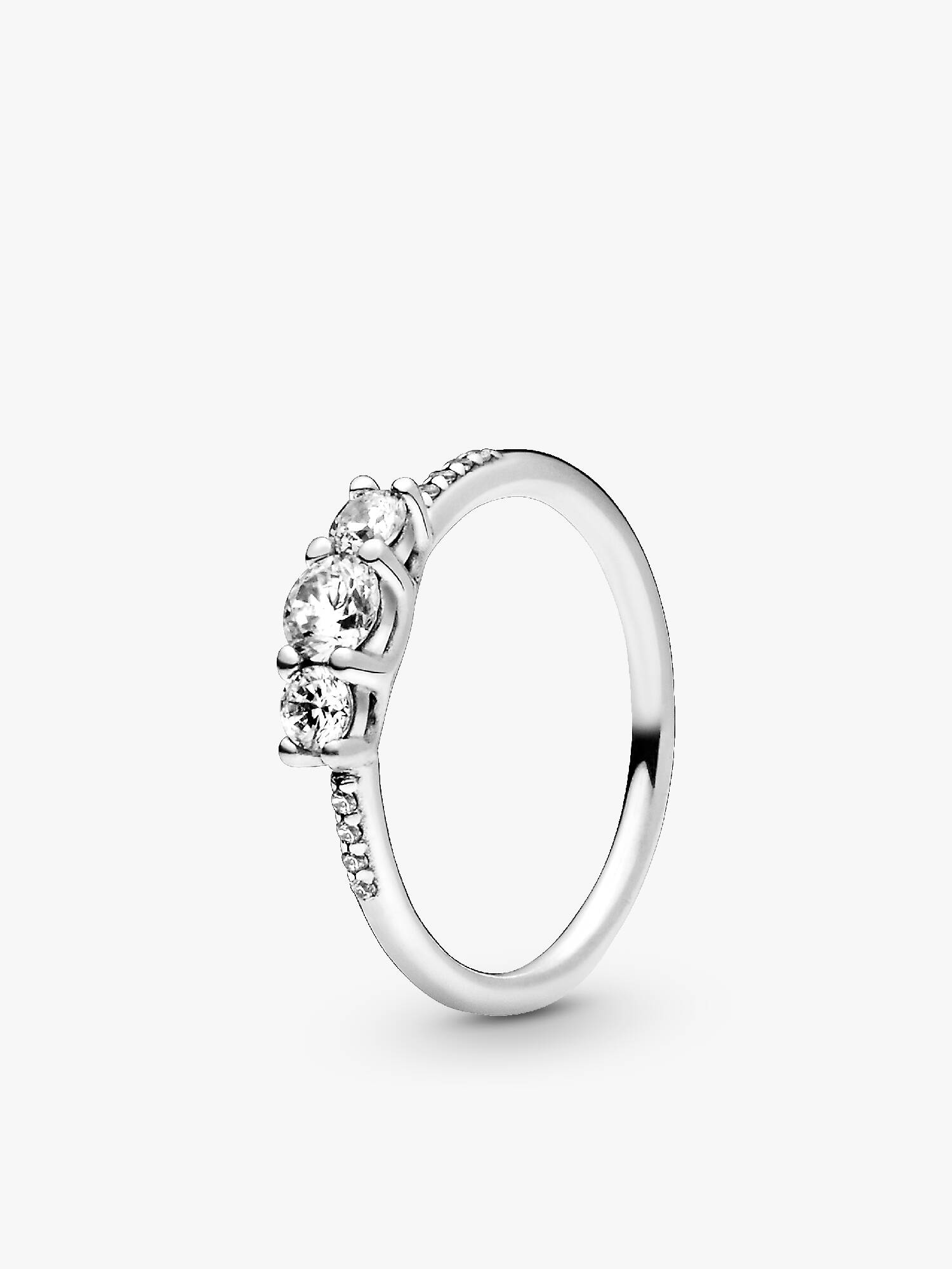 FINAL SALE - Clear Three-Stone Ring