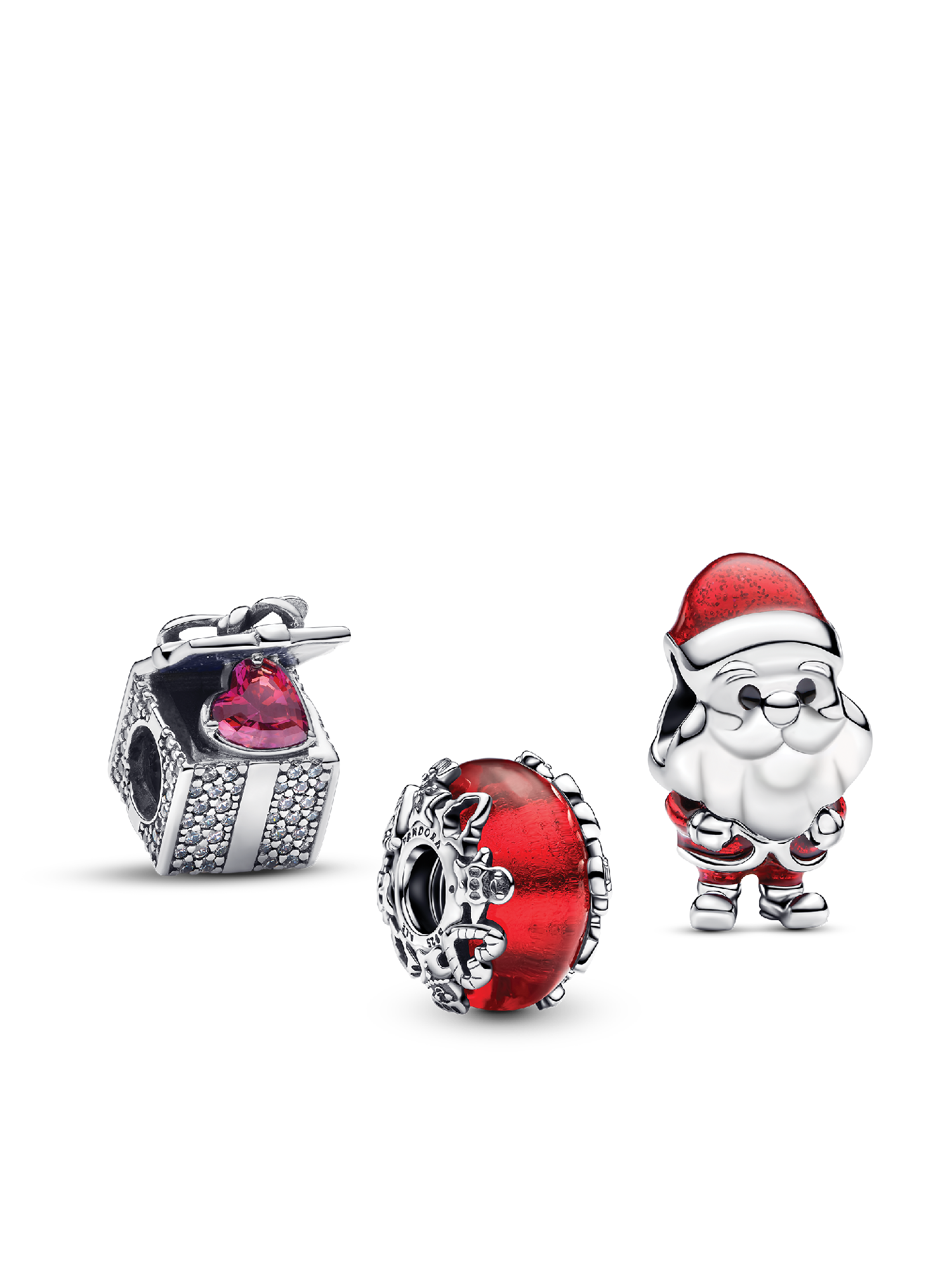 Santas Coming to Town Charm Trio
