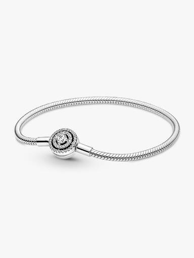 Halo Snake Chain Bracelet