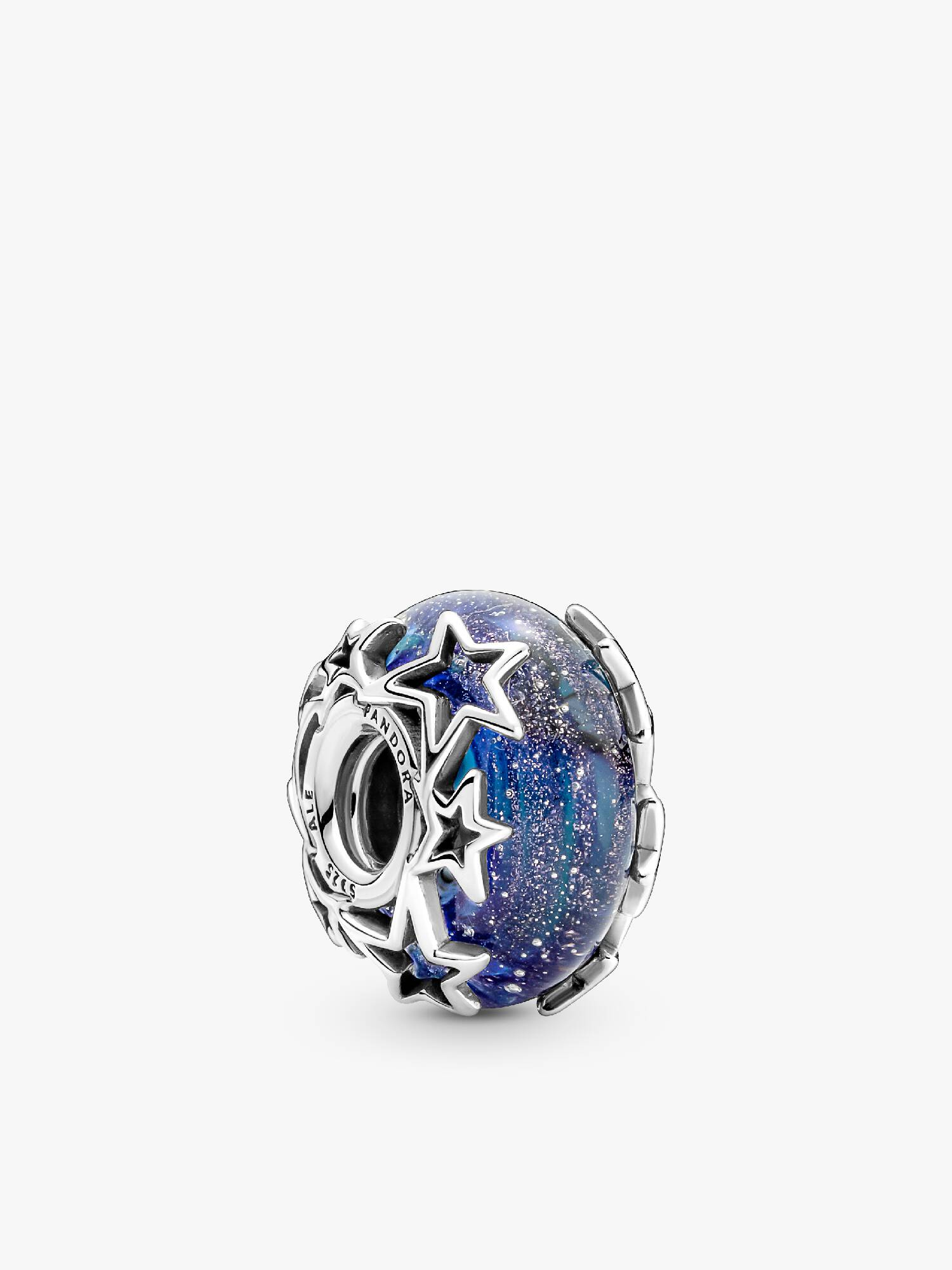 Charm Galaxie bleue et étoile en Murano